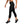 Load image into Gallery viewer, Hura Good Women's Black Leggings Logo White