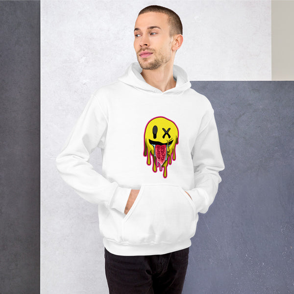 Hura Good Unisex Smiley Drip Hoodie